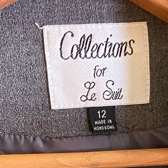 Collections for Le Suit charcoal and black embroidered jacket for corporate chic - Picture 4 of 7